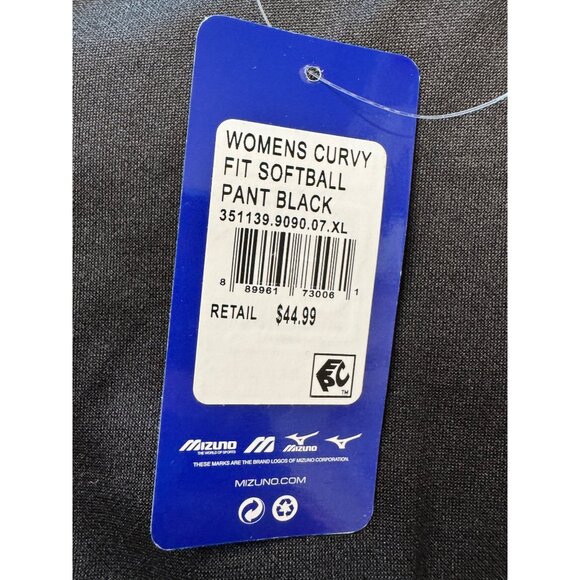 Mizumo Softball Pants Size XL Curvy Fit NWT $45 Belt Loop Pockets Reinforced Kne - Picture 3 of 9